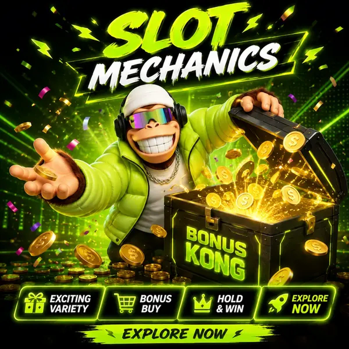 BonusKong zieht riesigen Spielautomaten-Hebel bei Spielautomaten-Format-Mechaniken Casino-Etage